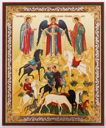ხატი ორგალიტზე №1 11×13 ორმაგი ტვიფრი ფლორე და ლავრე