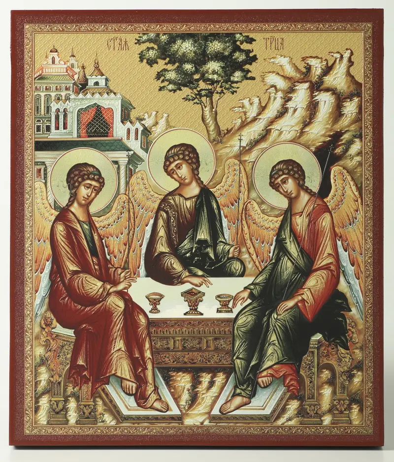 Icon on board 22×26 3D print, varnish Trinity 2