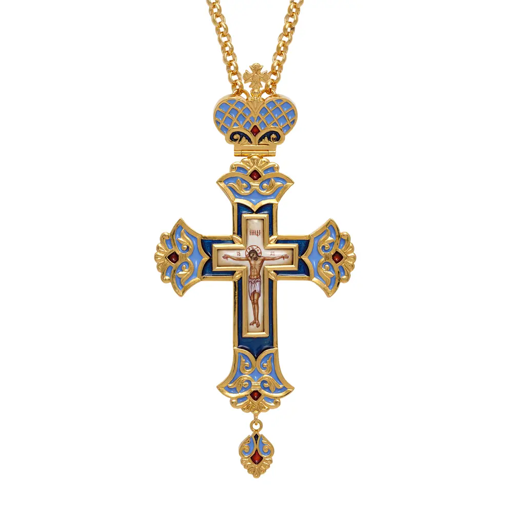 Pectoral cross №239 enamel / gilding