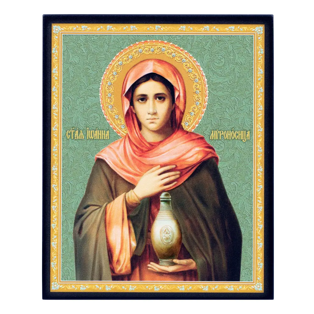 Icon on board 13×15 3D print, varnish John Myrrhbearer 2