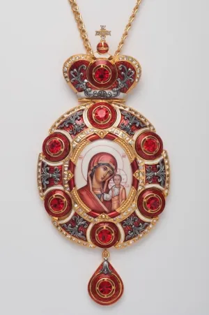 პანაღია №20 მინანქარი / მოოქროვება, მოვერცხლვა