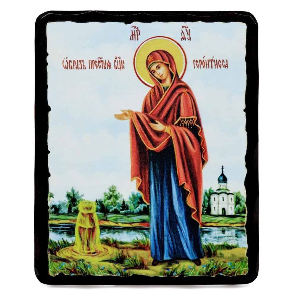 Icon on board 12,5×16,5 3D print, varnish Gerontissa