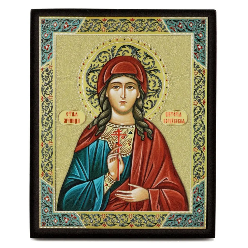 Icon on board 13×15 3D print, varnish Victoria of Cordoba 2