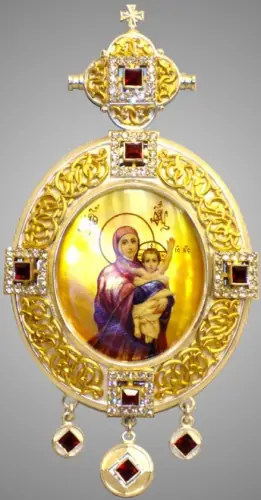 Panagia №129 / gilding / silver