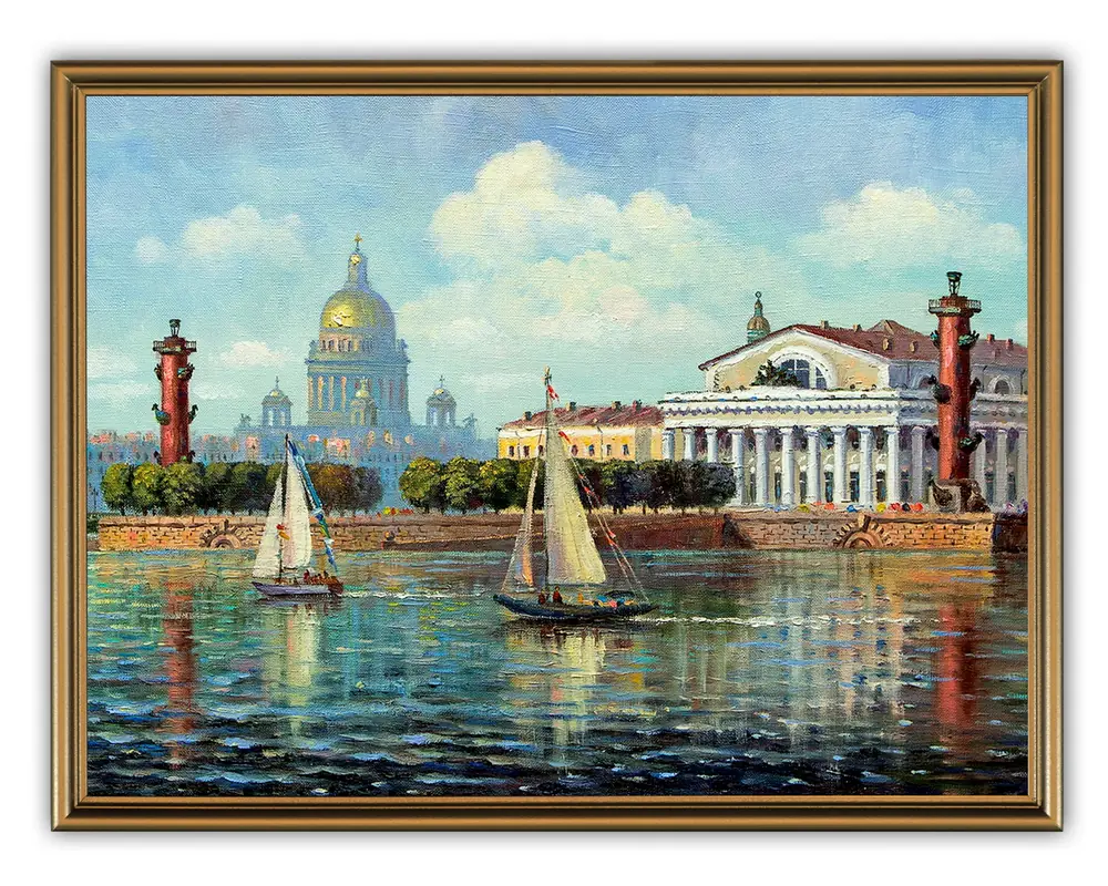 Картина 30х40, объемная печать на пластике, в коричневой рамке №49
