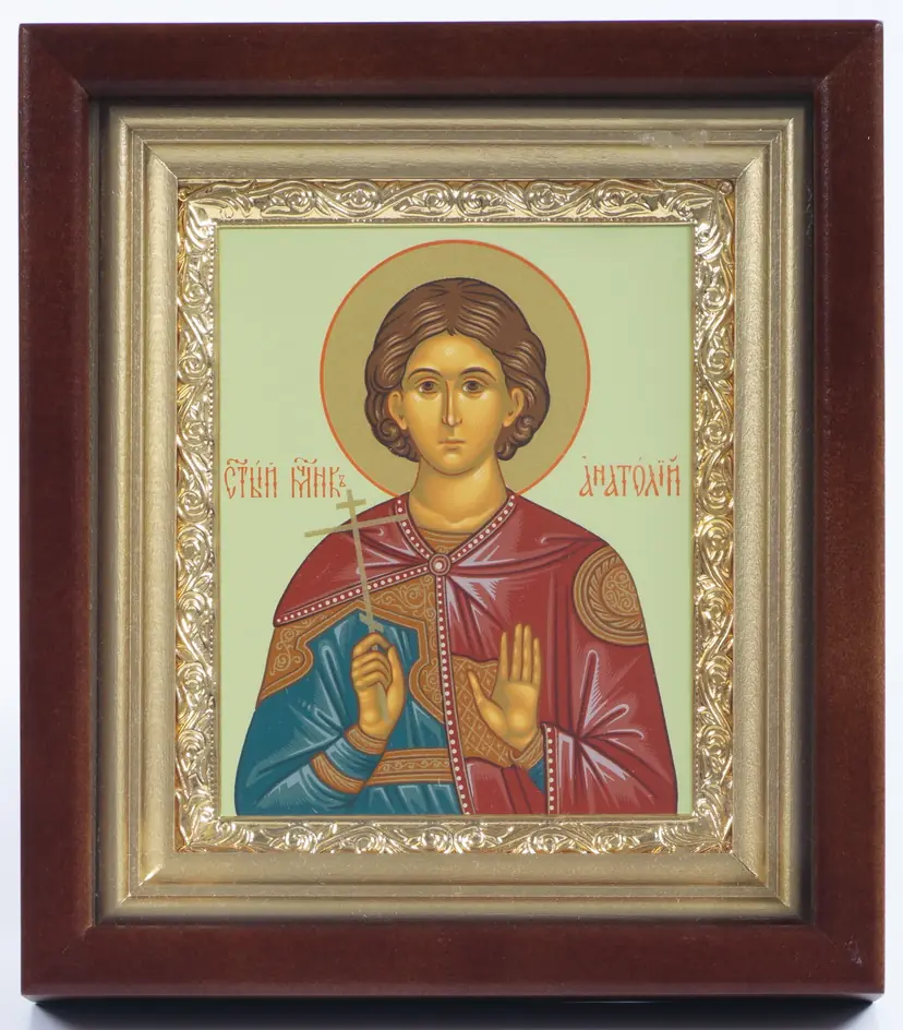 ხატი კიოტში 11×13 რთული, ტემპერა, მოოქროვილი ჩარჩო ანატოლი