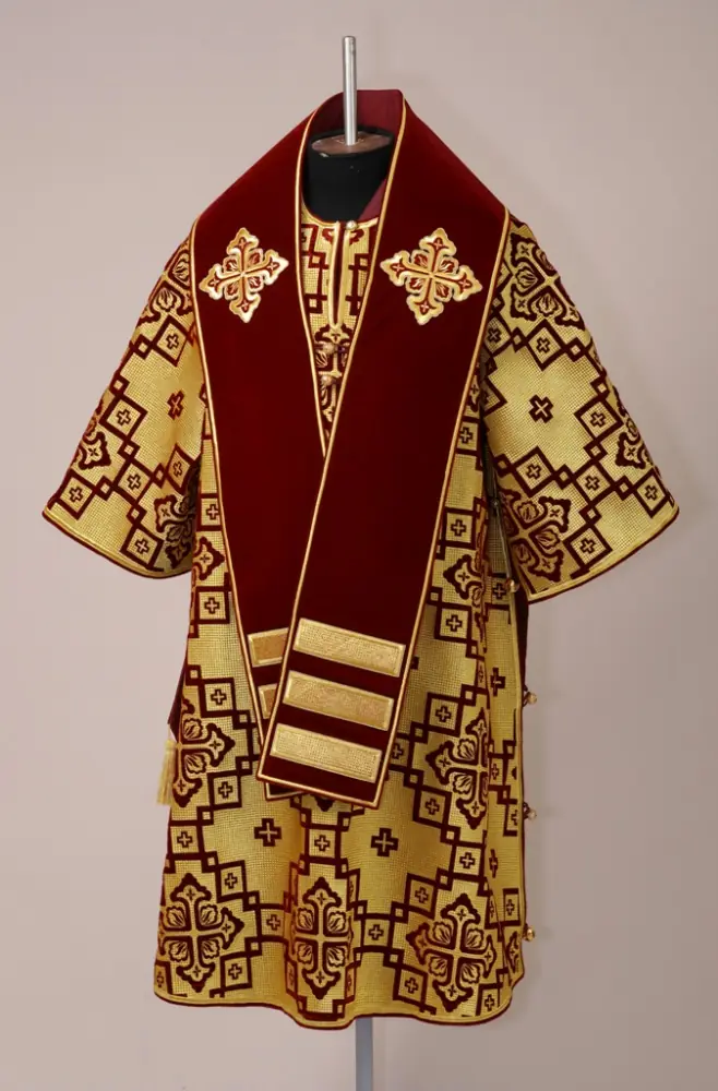 Bishop's vestment №039 velvet machine embroidery