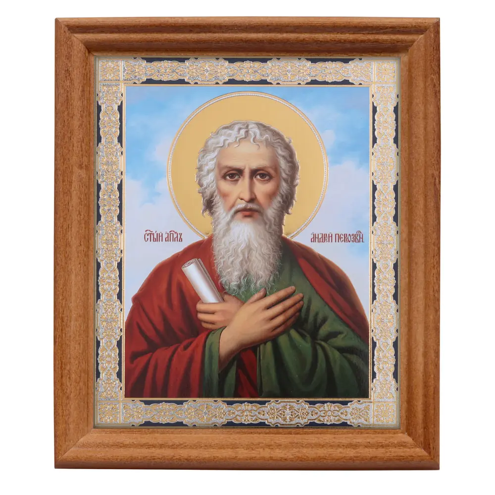 Icon in wooden frame №3 11×13 double embossing Andrew the First-Called 3