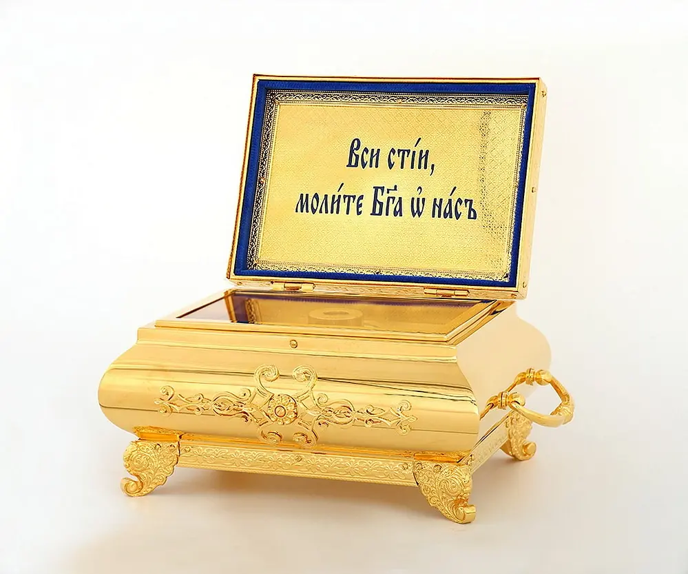 Reliquary ark for holy relics №7 gilding