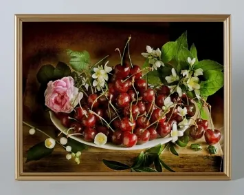 Picture 30×40, 3D print on plastic, in gilded frame №11