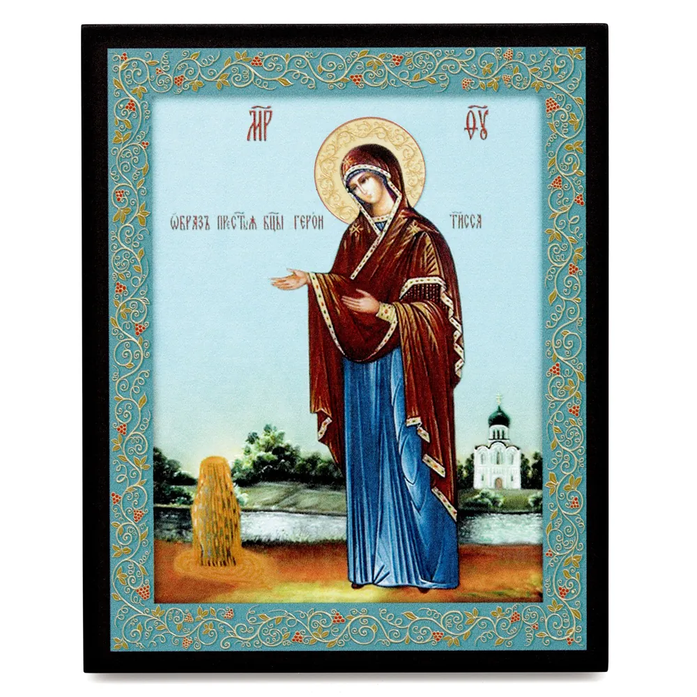 Icon on board 13×15 3D print, varnish Gerontissa