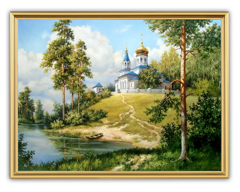 Picture 30×40, 3D print on plastic, in gilded frame №44