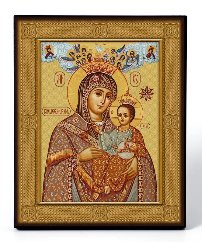 Icon on board 13×15 3D print, varnish Bethlehem Mother of God