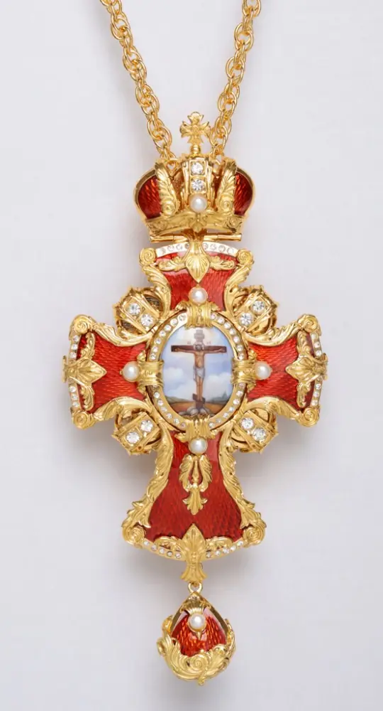 Bishop's cross №23 / gilding / silver enamel
