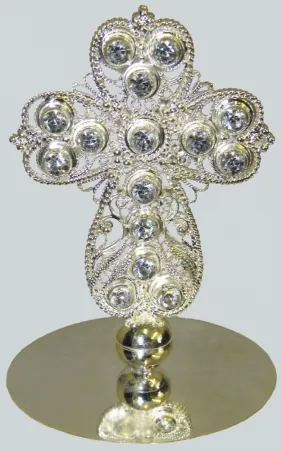 Mitre cross №1 filigree / silver plating