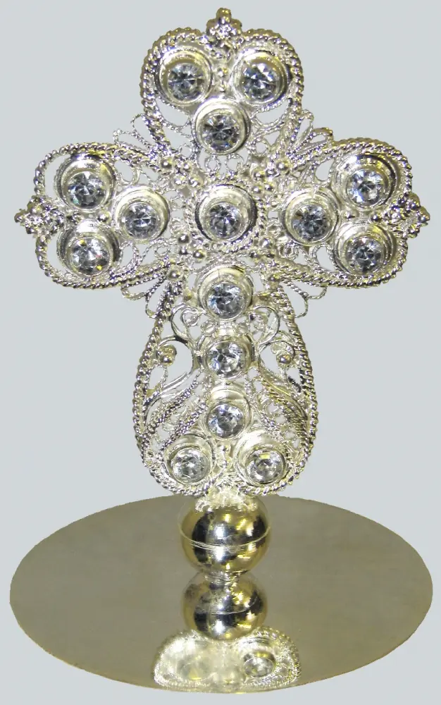 Mitre cross №1 filigree / silver plating