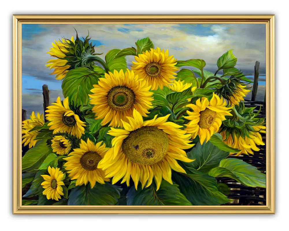 Picture 30×40, 3D print on plastic, in gilded frame №35