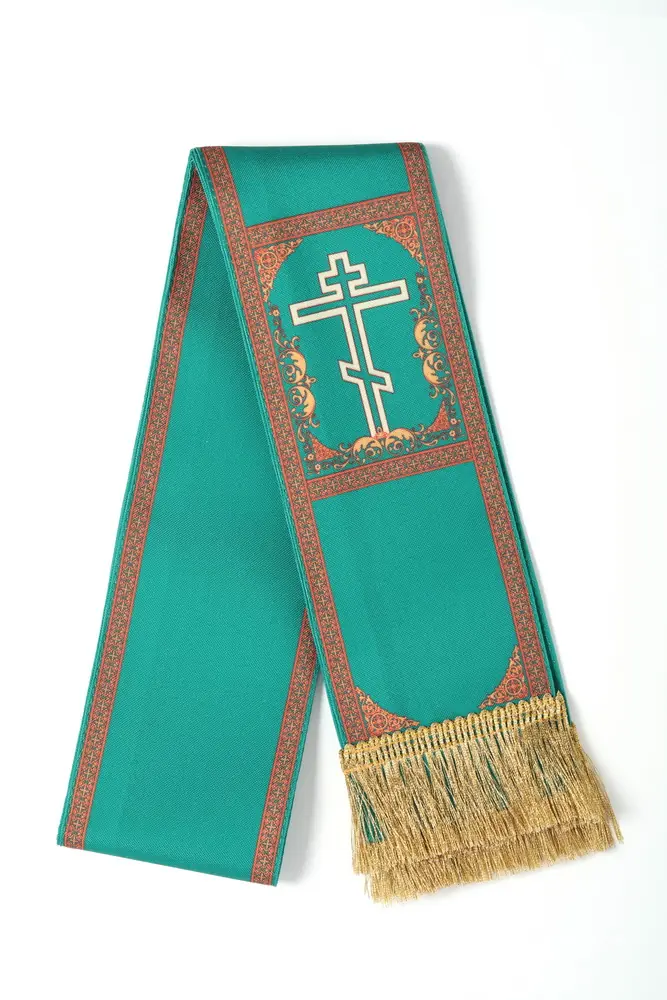 Apostol bookmark gabardine sublimation print №1, green