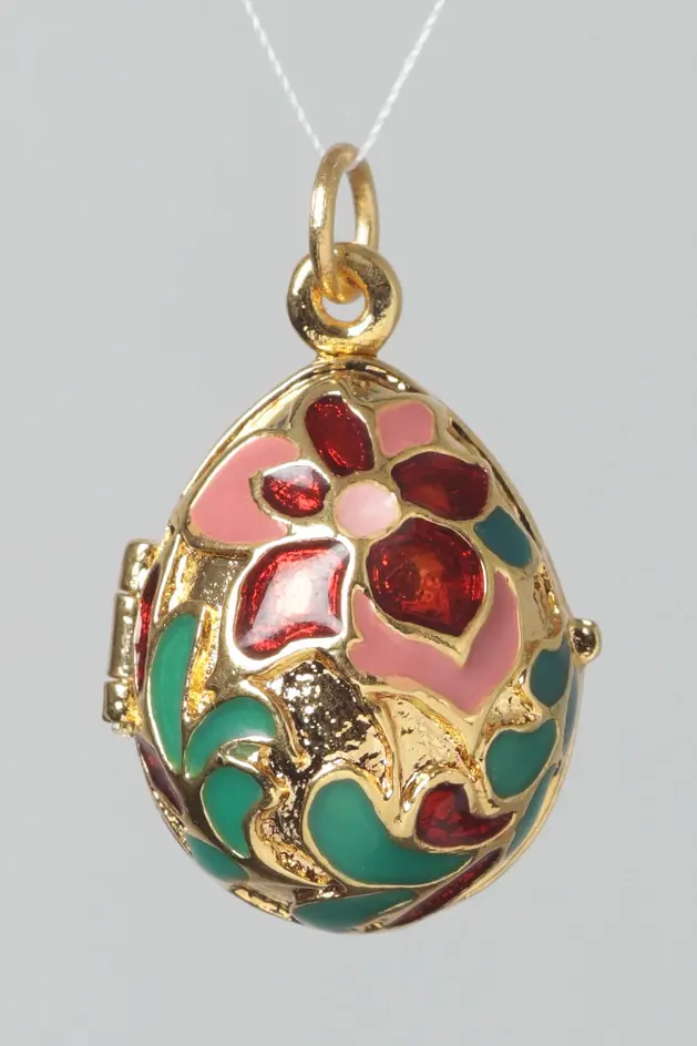 Egg-pendant Easter №20 enamel / gilding