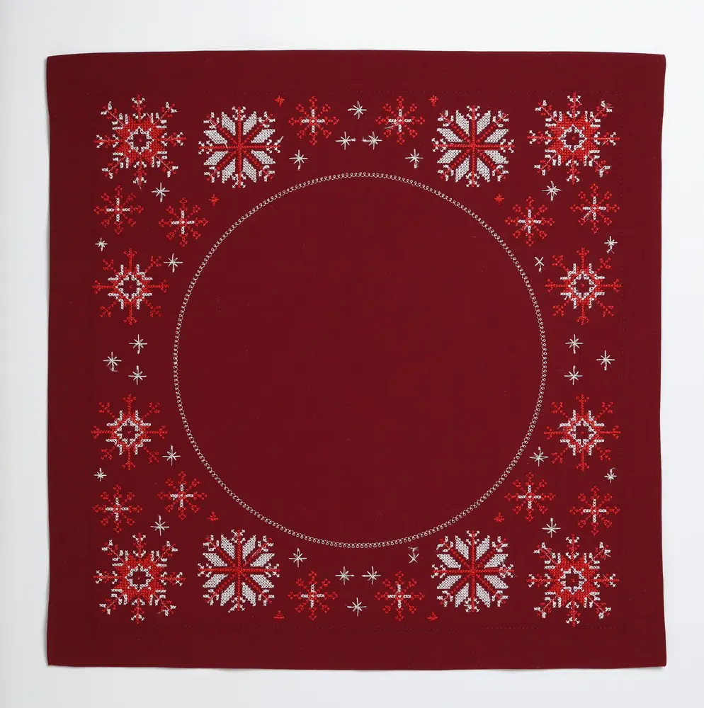 Embroidered church Christmas napkin №5
