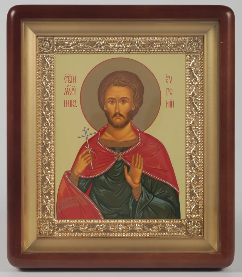 ხატი კიოტში 18×24 ფიგურული, ტემპერა, მოოქროვილი ჩარჩო ევგენი