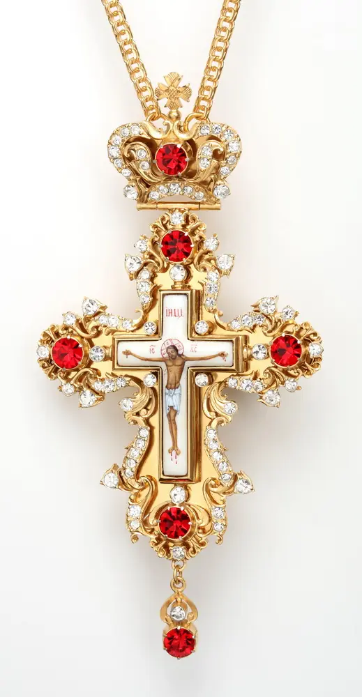Pectoral cross №21 / gilding