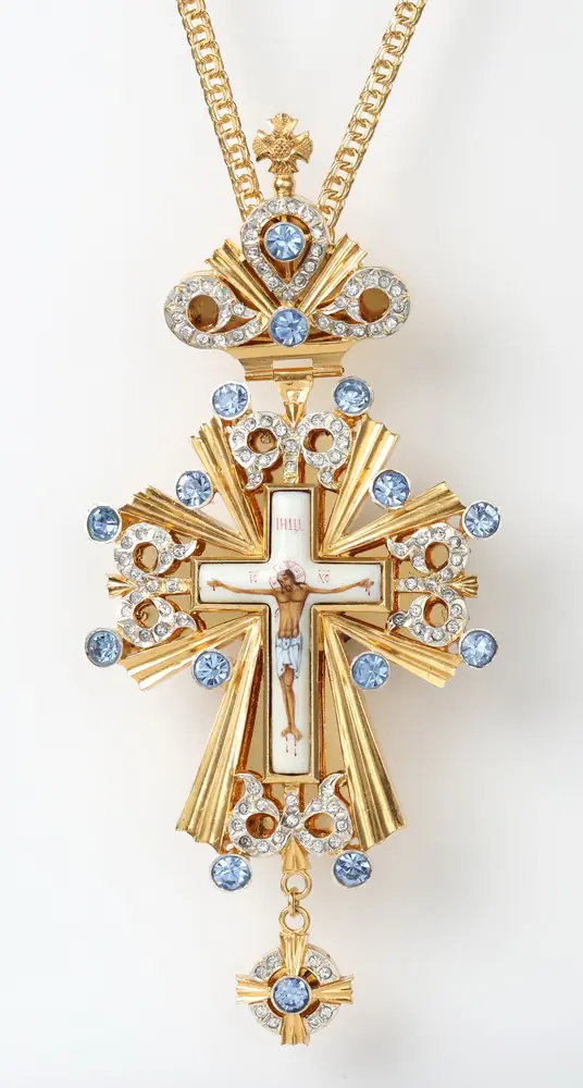 Pectoral cross №76 / gilding / silver