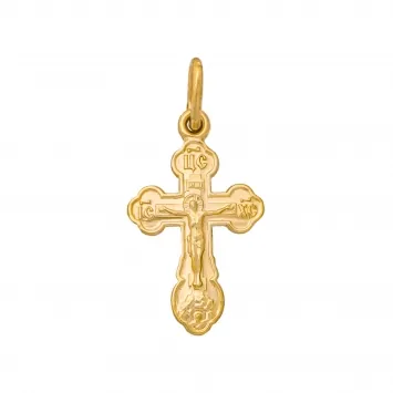 Neck cross №28 stamped gold
