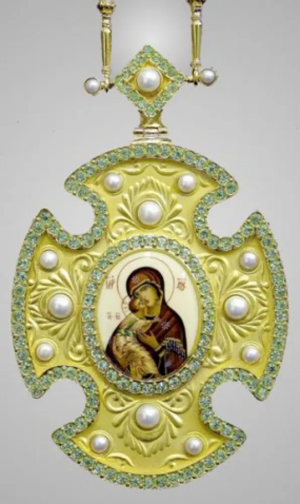 Panagia №120 enamel miniature / gilding