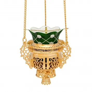 Hanging vigil lamp №68 casting / gilding