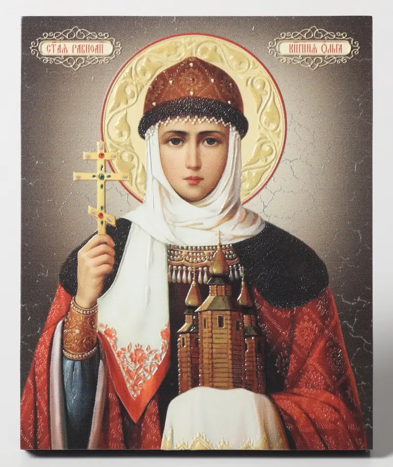 Icon on board 13×15 3D print, varnish Olga