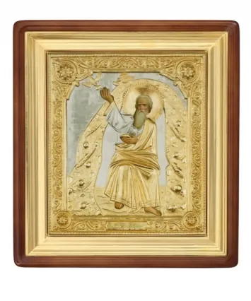ფერწერული ხატი კიოტში 30×40 ზეთი, მოჭედილობა №160, კიოტი №1 ელია წინასწარმეტყველი