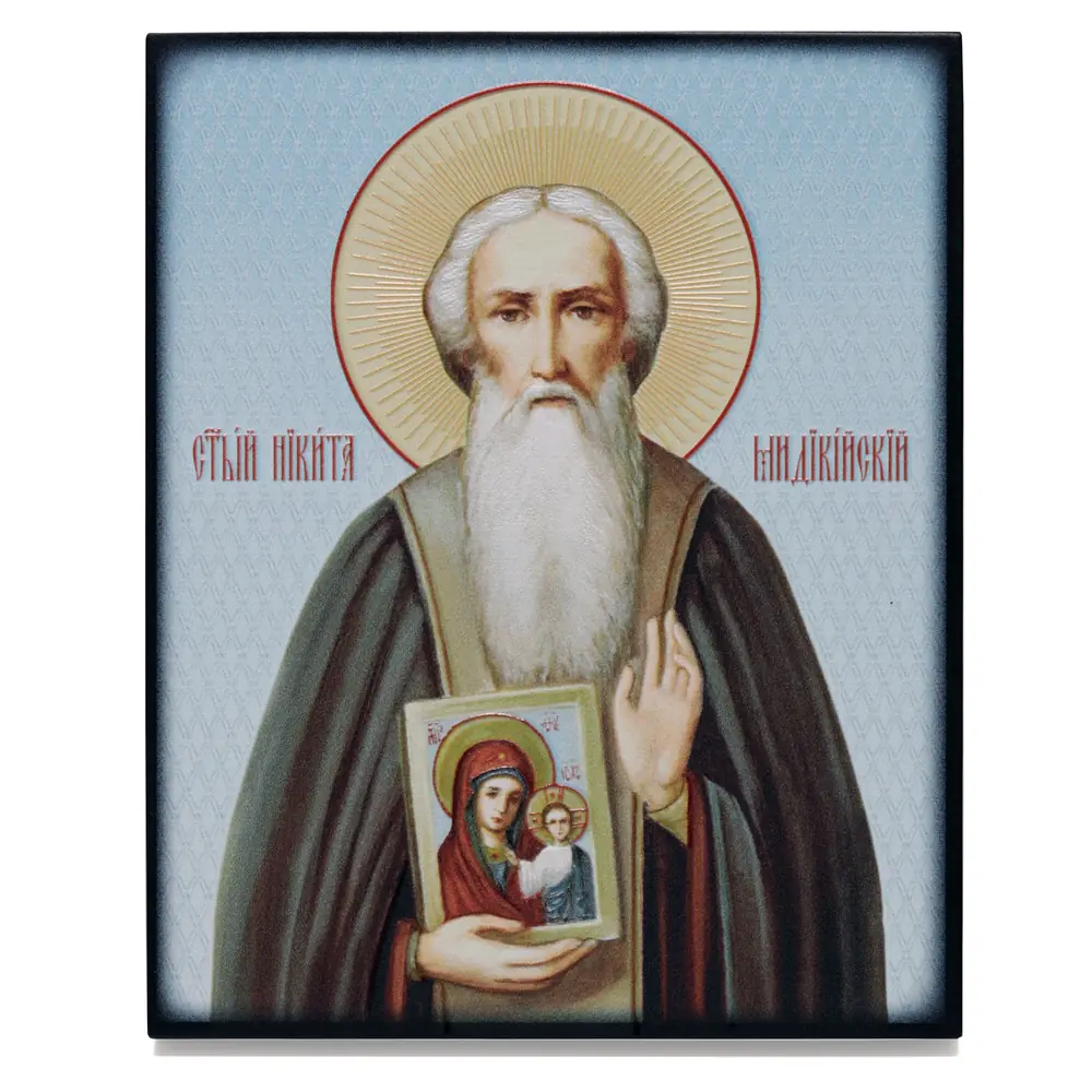 Icon on board 13×15 3D print, varnish Nicetas of Midikion
