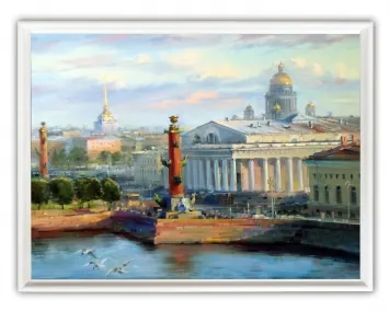 Picture 30×40, 3D print on plastic, in white frame №53