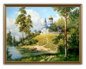Picture 30×40, 3D print on plastic, in brown frame №44
