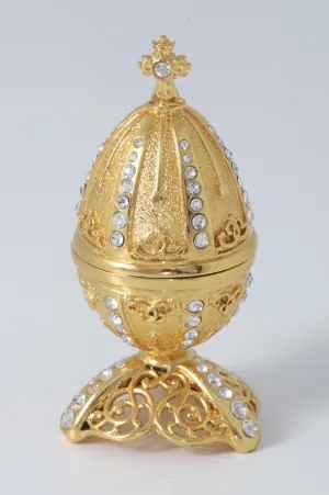 Easter egg small opening, cast / gilding