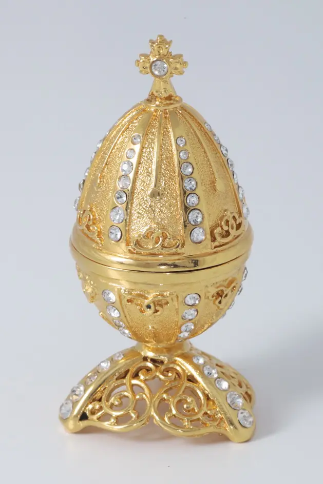 Easter egg small opening, cast / gilding
