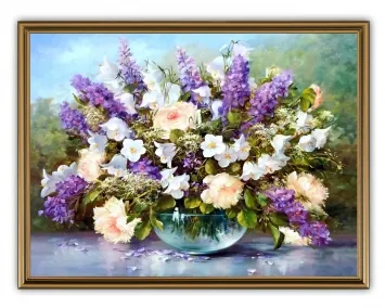 Picture 30×40, 3D print on plastic, in brown frame №1