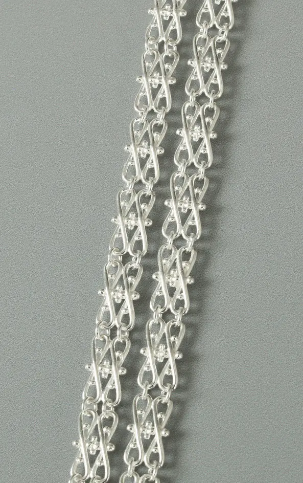 Bishop's chain “Cast №3 double” silver