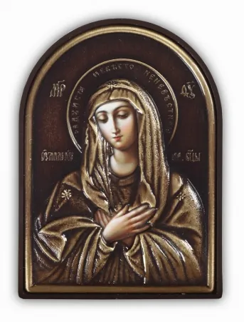 Icon in plastic frame 9×12 arched riza cover №3 Tenderness