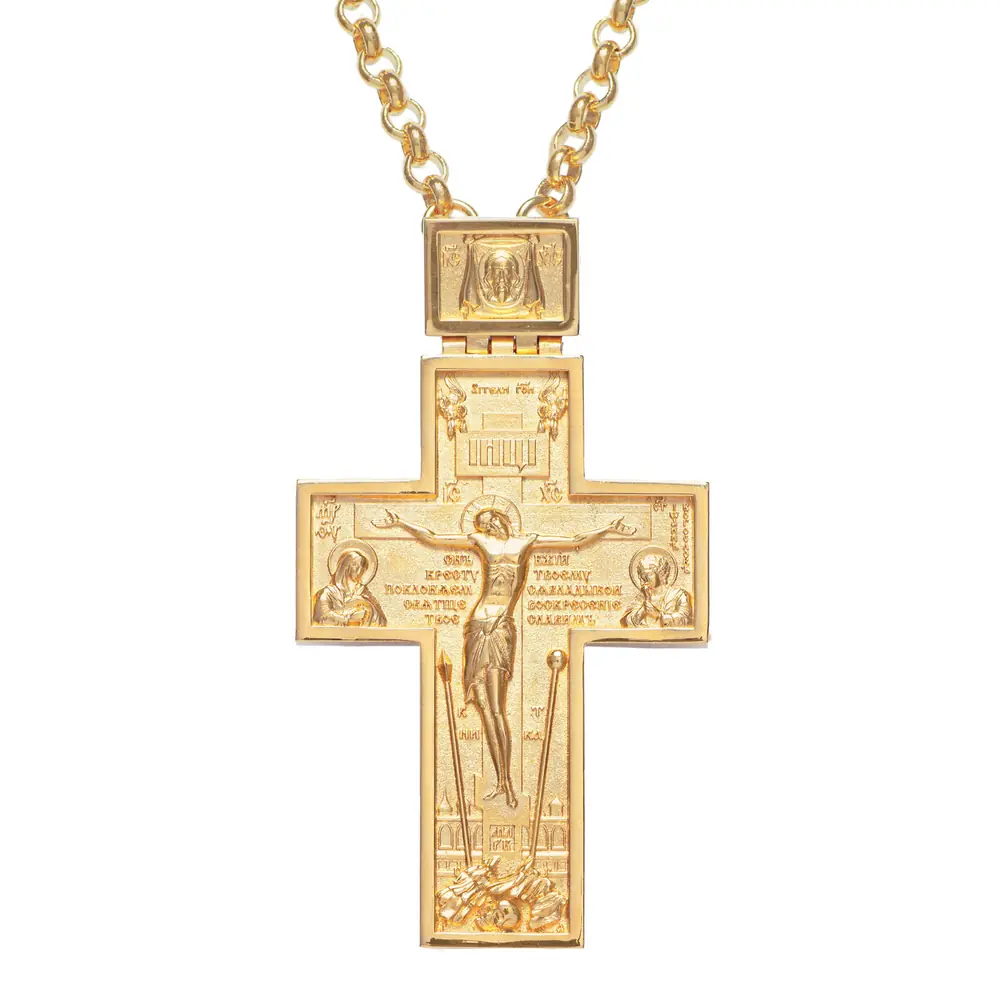 Pectoral cross №46 / gilding