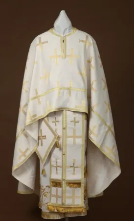 Priest's vestment / Greek cut / brocade in / to