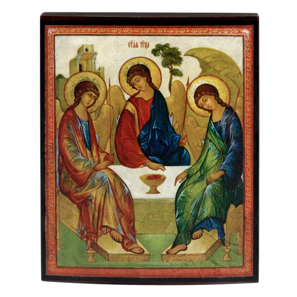 Icon on wood 9×11 varnish Trinity 2