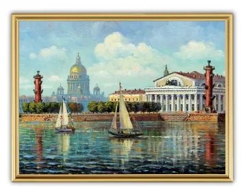 Picture 30×40, 3D print on plastic, in gilded frame №49