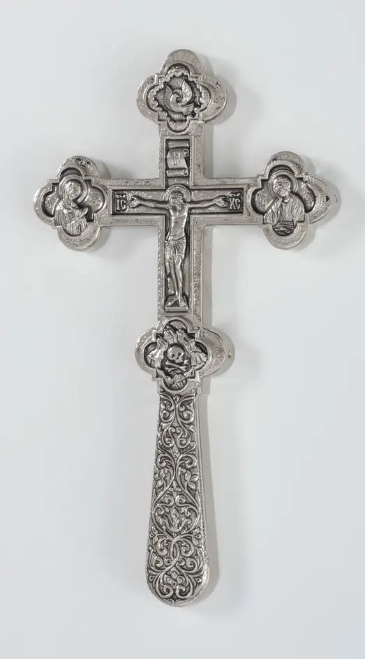 Cross for blessing water №2-2 electroformed nickel