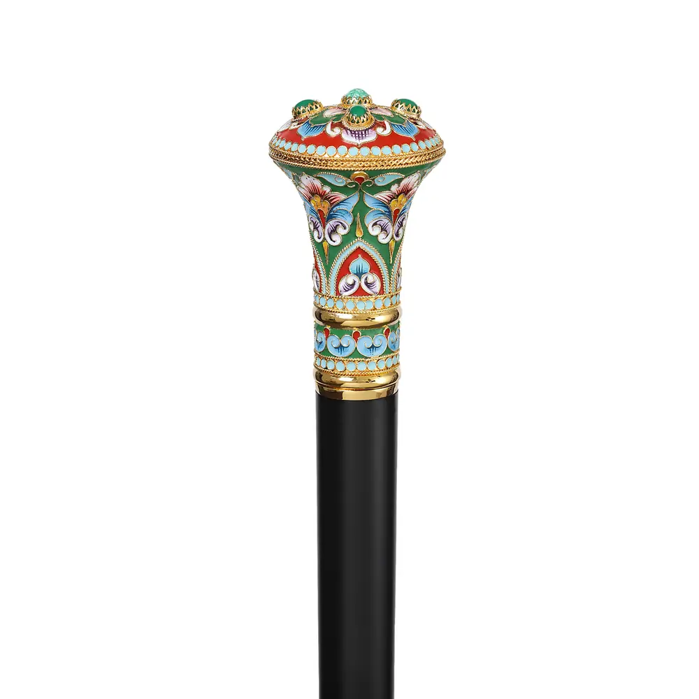 Staff №5 demountable filigree, enamel, painting / gilding
