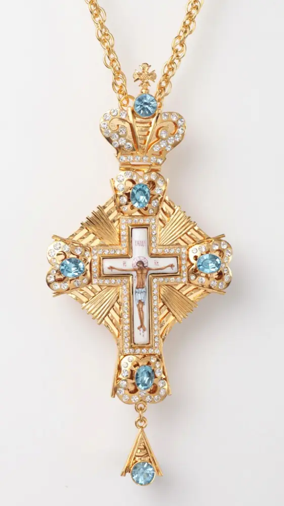 Pectoral cross №178 / gilding