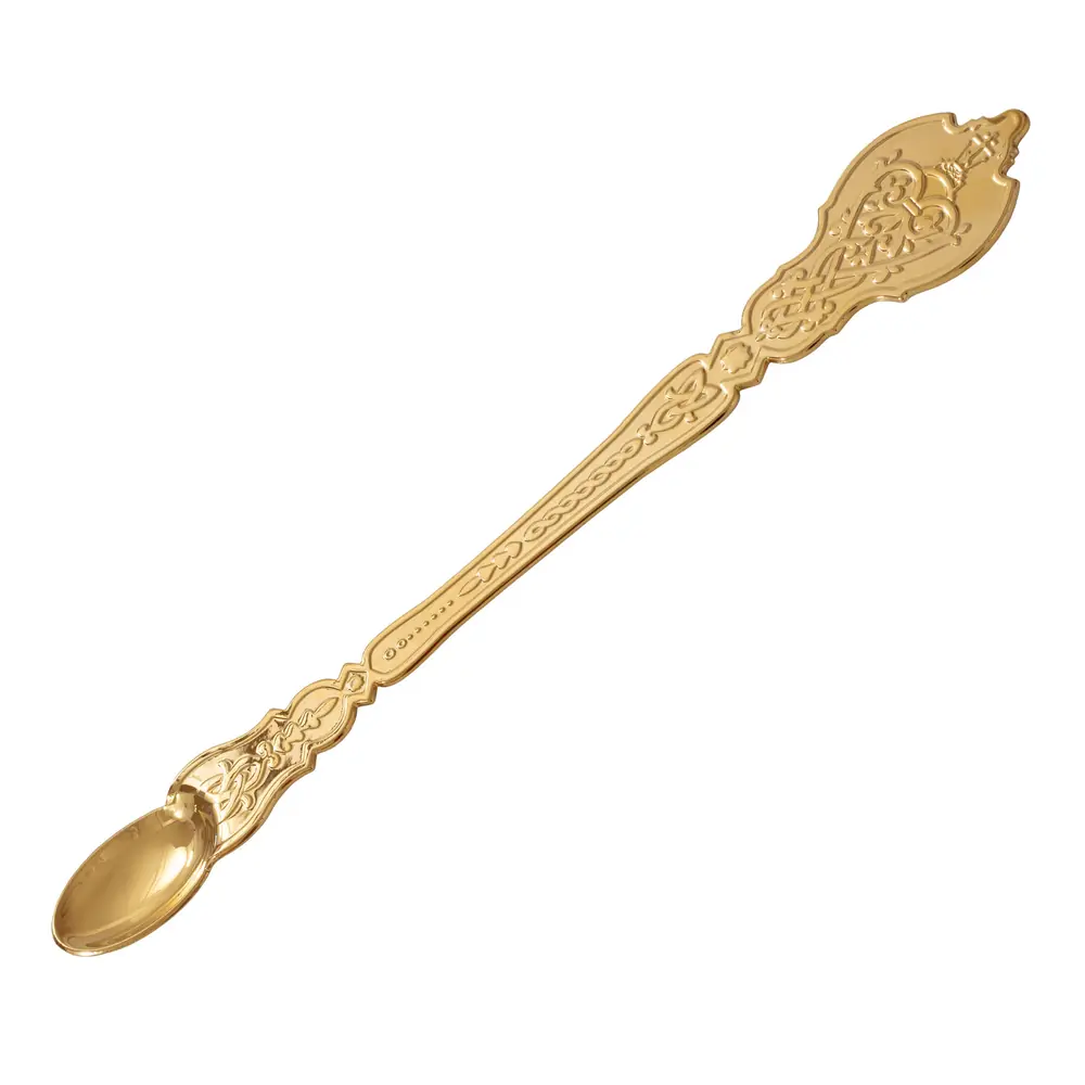 Communion spoon nickel silver gilding
