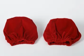 Caps for wedding crowns velvet (pair)
