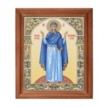 Icon in wooden frame №1 11×13 double embossing Indestructible Wall 4